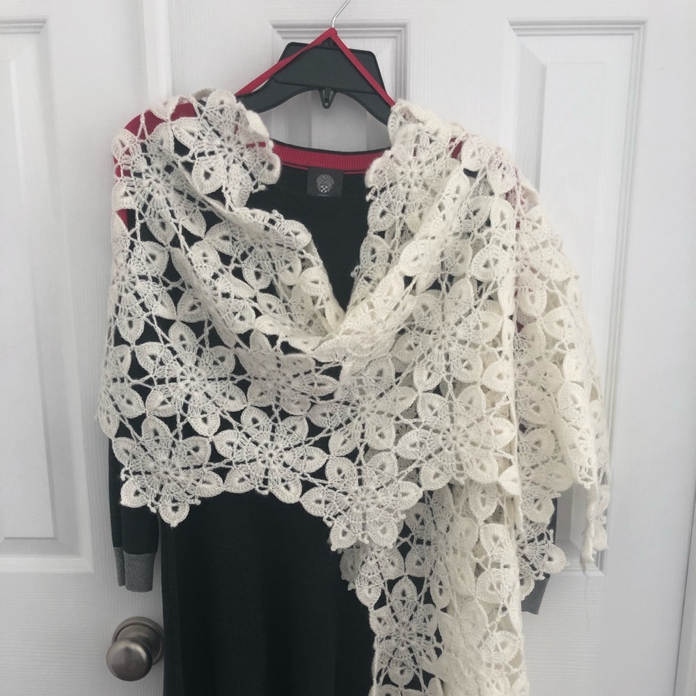 Elegant Sparkling floral wedding shawl/wrap